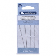 Beadalon flexibel F&auml;delnadel 6.4cm heavy Silber