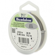 Beadalon Schmuckdraht 7 Str&auml;nge 0.46mm Bright Stainless Steel