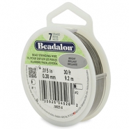 Beadalon Schmuckdraht 7 Str&auml;nge 0.38mm Bright Stainless Steel