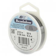 Beadalon Schmuckdraht 49 Str&auml;nge 0.38mm Bright Stainless Steel