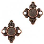 Metall Anh&auml;nger TQ Zwischenst&uuml;ck/Fassung Rautenform Kupfer (nickelfrei)