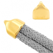 Metall Endkappen DQ Ø20x10mm Gold (Nickelfrei)