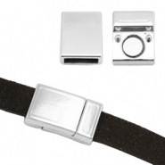 Magnet Verschl&uuml;sse basic quality Metall &Oslash;10.2x3.1mm Antik silber