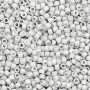 Miyuki Perlen delica's 11/0 Opaque matte light smoke grau