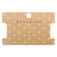 Schmuck Karten "Handmade" Brown