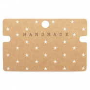 Schmuck Karten "Handmade" Brown