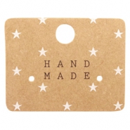 Schmuck Karten "Handmade" Brown