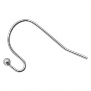 Stainless Steel - Rostfrei Stahl Schmuckzubeh&ouml;r Ohrringe / Ohrh&auml;nger Antik silber