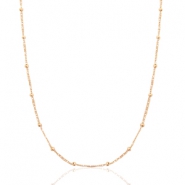 Ketten aus Stainless Steel - Rostfreiem Stahl Kugel Rose gold