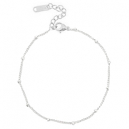 Fusskettchen Rostfreiem Stahl Kugel Silver