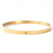 Armbänder aus Stainless Steel - Rostfreiem Stahl mit Glücksklee Gold