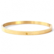 Armbänder aus Stainless Steel - Rostfreiem Stahl mit Stern Gold