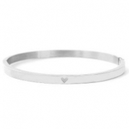 Armbänder aus Stainless Steel - Rostfreiem Stahl mit Herz Silber