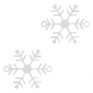 Bohemian Zwischenst&uuml;cke Schneeflocke Silber