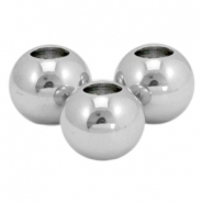 Stainless steel - Rostfrei Stahl Perlen 5mm Silber 