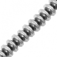 Hämatit Perlen Disc Silver grey