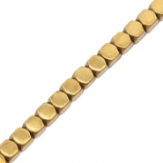 Hämatit Perlen Cube Gold