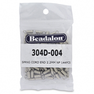Beadalon Spring Cord End 2.2mm Silber