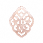 Resin Anh&auml;nger Rhombus Barock Delicacy rose