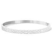 Armbänder aus Stainless Steel - Rostfreiem Stahl Schlange Silber