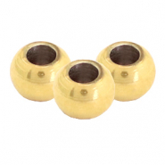 Stainless Steel - Rostfrei Stahl Perlen 5mm Gold