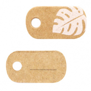 Schmuck Karten Leaves Brown