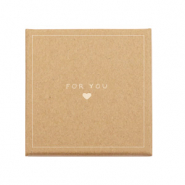Schmuck-(Geschenk)-Box 'for you ♥' Brown