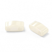 Miyuki Perlen half tila 5x2.3mm Ceylon antique ivory pearl HTL-592