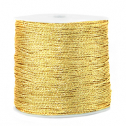 Macram&eacute; Band Metallic 0.5mm Cornsilk gold