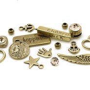 Metall Perlen und Anhänger DQ Metall Perlen DQ antik bronze