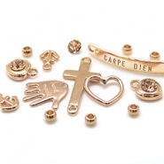Metall Perlen und Anhänger DQ Metall Perlen DQ Rosegold