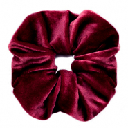 Haargummi Velvet Port red