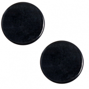 20 mm flach Cabochon Polaris Elements Lively Jet black