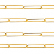 Stainless Steel - Rostfrei Stahl Schmuckzubeh&ouml;r Gliederkette Gold