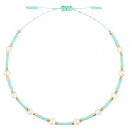 Armb&auml;nder Pearl Miyuki Turquoise green