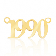 Stainless Steel - Rostfreiem Stahl Anhänger/Zwischenstück Jahr 1990 Gold