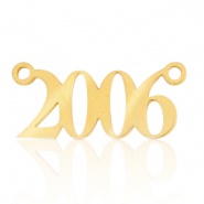 Stainless Steel - Rostfrei Stahl Anhänger / Zwischenstück Jahr 2006 Gold