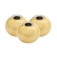 Stainless Steel - Rostfrei Stahl Perlen 6mm Gold