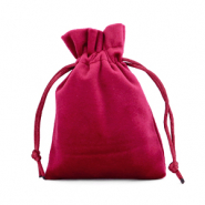 Schmuckbeutel Samt Port red