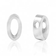 Stainless Steel - Rostfrei Stahl Perlen Zahlen 0 Silber