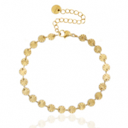 Armb&auml;nder aus Stainless Steel - Rostfreiem Stahl Gliederkette Gold