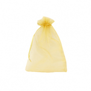 Schmuckbeutel Organza 7x9cm Golden yellow