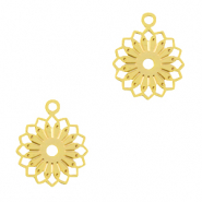 Bohemian Anhänger Blume Gold
