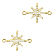 Zirkonia Zwischenstücke Stern Gold