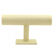 Schmuckdisplay Leinen f&uuml;r Armb&auml;nder Braun