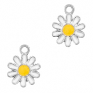Basic Quality Metall Anhänger Blume Silver-white