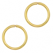 Stainless Steel - Rostfrei Stahl Schmuckzubehör Bindering 5mm Gold