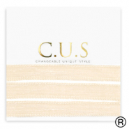 C.U.S&reg; Schmuckband Shimmery beige peach