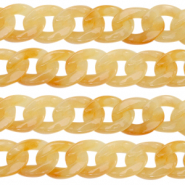 Acrylkette 22mm Amber orange