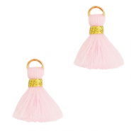 Perlen Quaste 1.5cm Gold-light pink